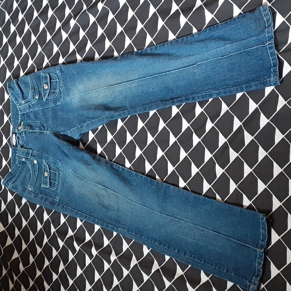 Zoey Beth straight leg jeans, size 7